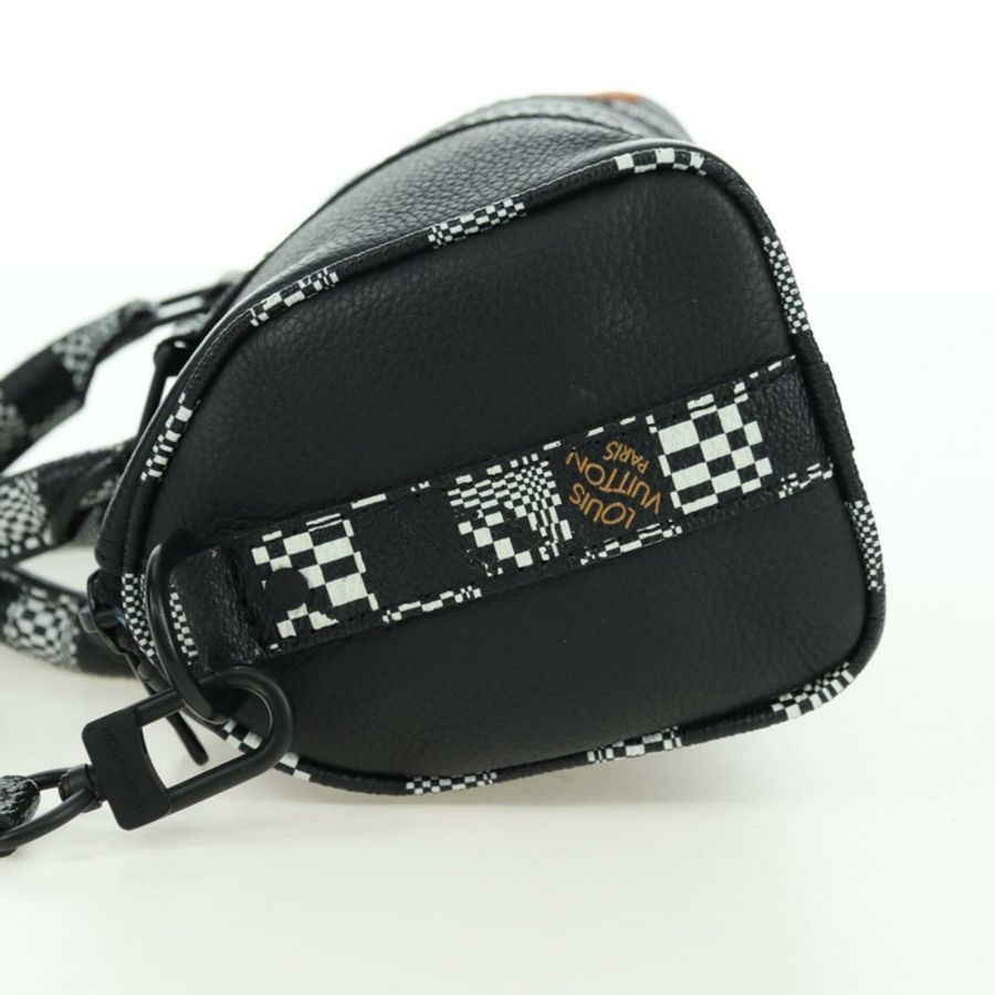 【日本直送】路易威登 Damier Distorted City Keepall XS 旅行包 黑色 M80202 LV 正品 177433SM-2