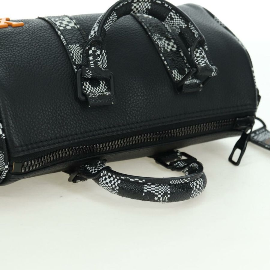 【日本直送】路易威登 Damier Distorted City Keepall XS 旅行包 黑色 M80202 LV 正品 177433SM-5