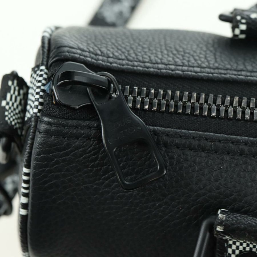 【日本直送】路易威登 Damier Distorted City Keepall XS 旅行包 黑色 M80202 LV 正品 177433SM-8