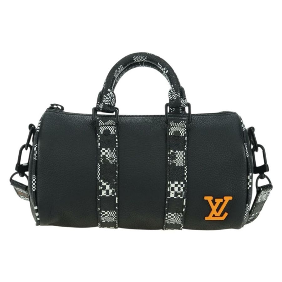 【日本直送】路易威登 Damier Distorted City Keepall XS 旅行包 黑色 M80202 LV 正品 177433SM-12