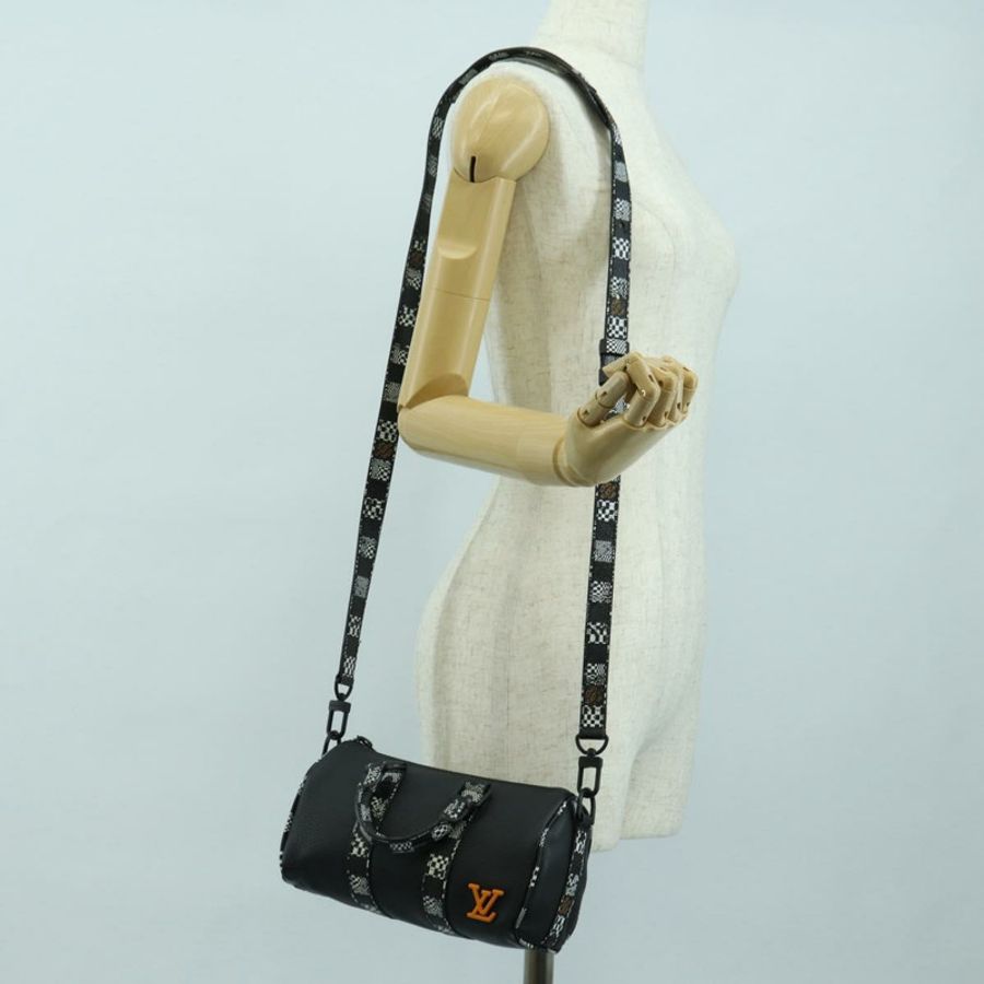 【日本直送】路易威登 Damier Distorted City Keepall XS 旅行包 黑色 M80202 LV 正品 177433SM-26