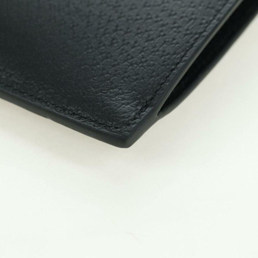 【日本直送】GUCCI 馬銜扣手拿包 皮革 黑色 金色 700524 Auth mr2429V-15