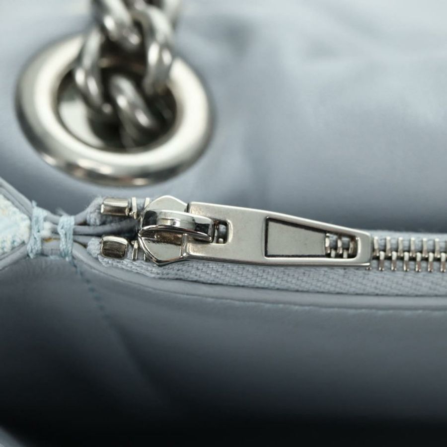 【日本直送】BALENCIAGA 鏈條肩背包 牛仔藍 銀色 716393 正品 178295SAM-22