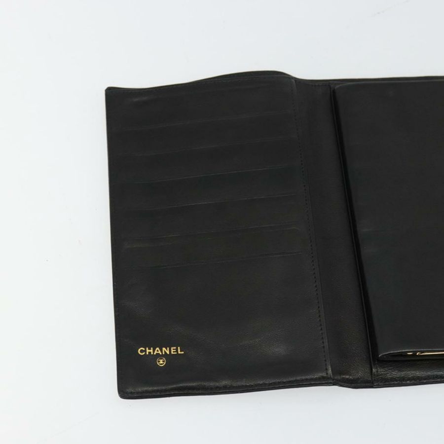 【日本直送】香奈兒長錢包,羊皮材質,黑色,CC標誌,正品 BA12654A-17