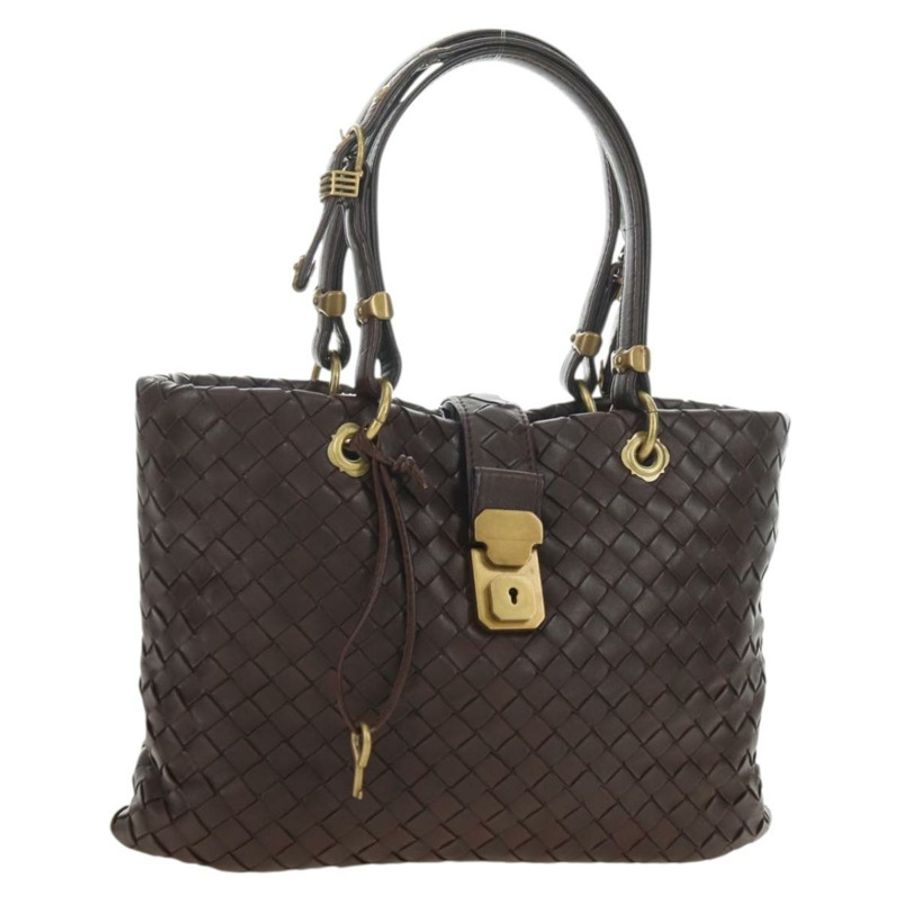 【日本直送】BOTTEGA VENETA INTRECCIATO 羅馬系列手提包,棕色皮革,貨號 162112,正品 yk20366SAV-0