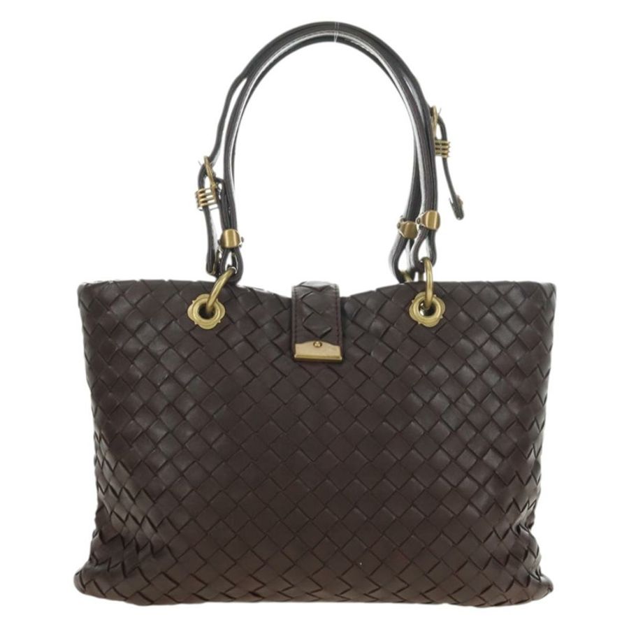 【日本直送】BOTTEGA VENETA INTRECCIATO 羅馬系列手提包,棕色皮革,貨號 162112,正品 yk20366SAV-1