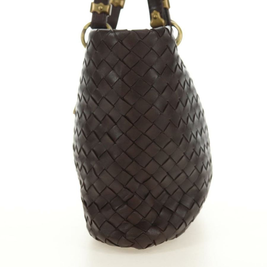 【日本直送】BOTTEGA VENETA INTRECCIATO 羅馬系列手提包,棕色皮革,貨號 162112,正品 yk20366SAV-2