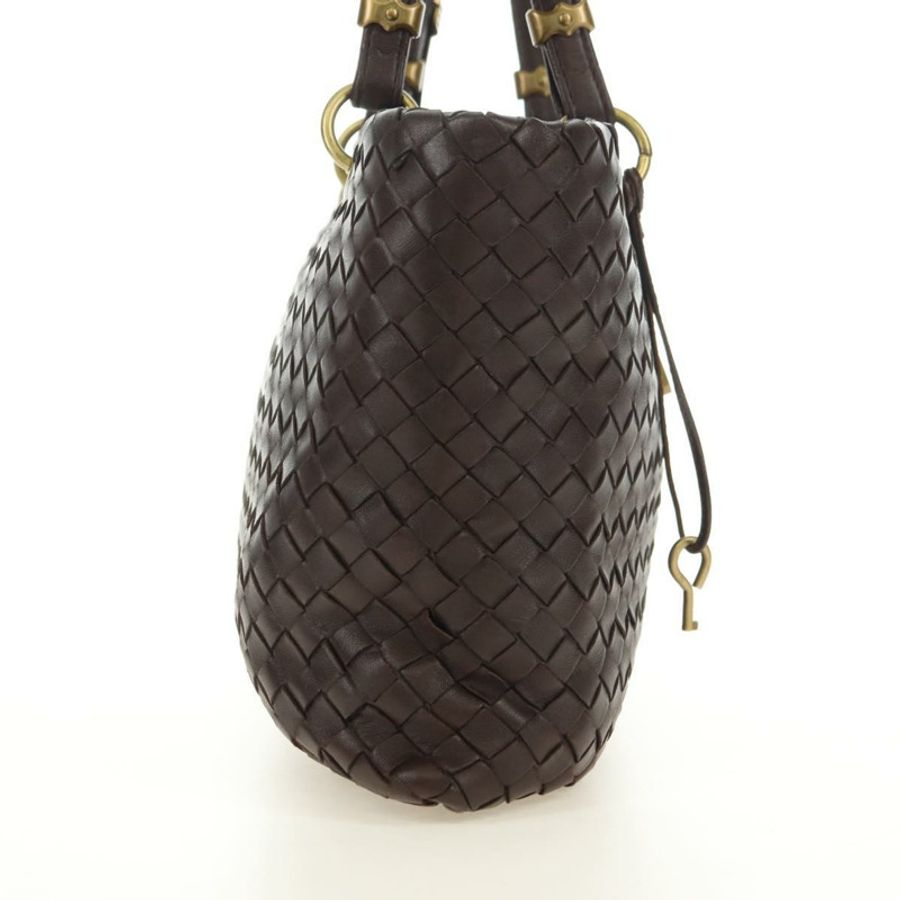 【日本直送】BOTTEGA VENETA INTRECCIATO 羅馬系列手提包,棕色皮革,貨號 162112,正品 yk20366SAV-3