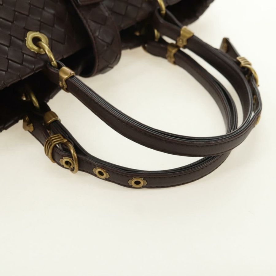 【日本直送】BOTTEGA VENETA INTRECCIATO 羅馬系列手提包,棕色皮革,貨號 162112,正品 yk20366SAV-6