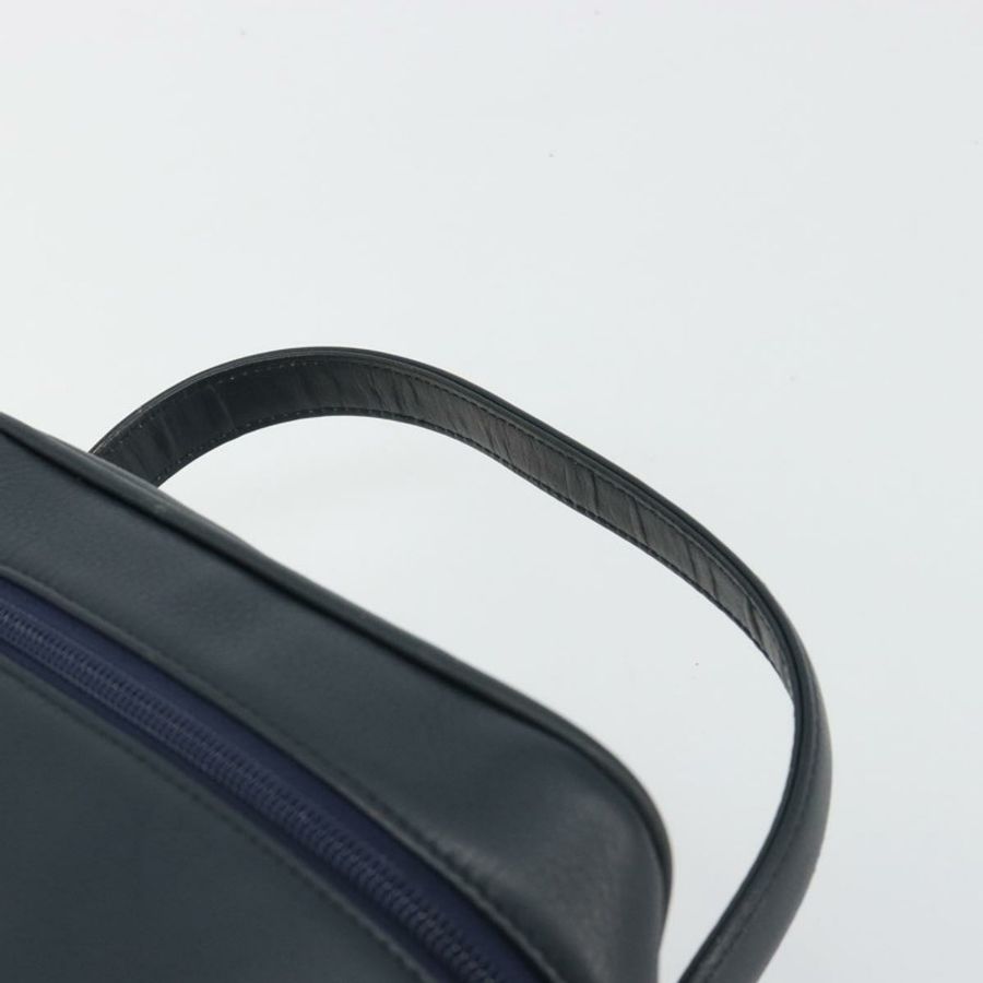 【日本直送】Christian Dior Vanity 手提包,真皮,海軍藍,金色,正品,貨號 182020A-13