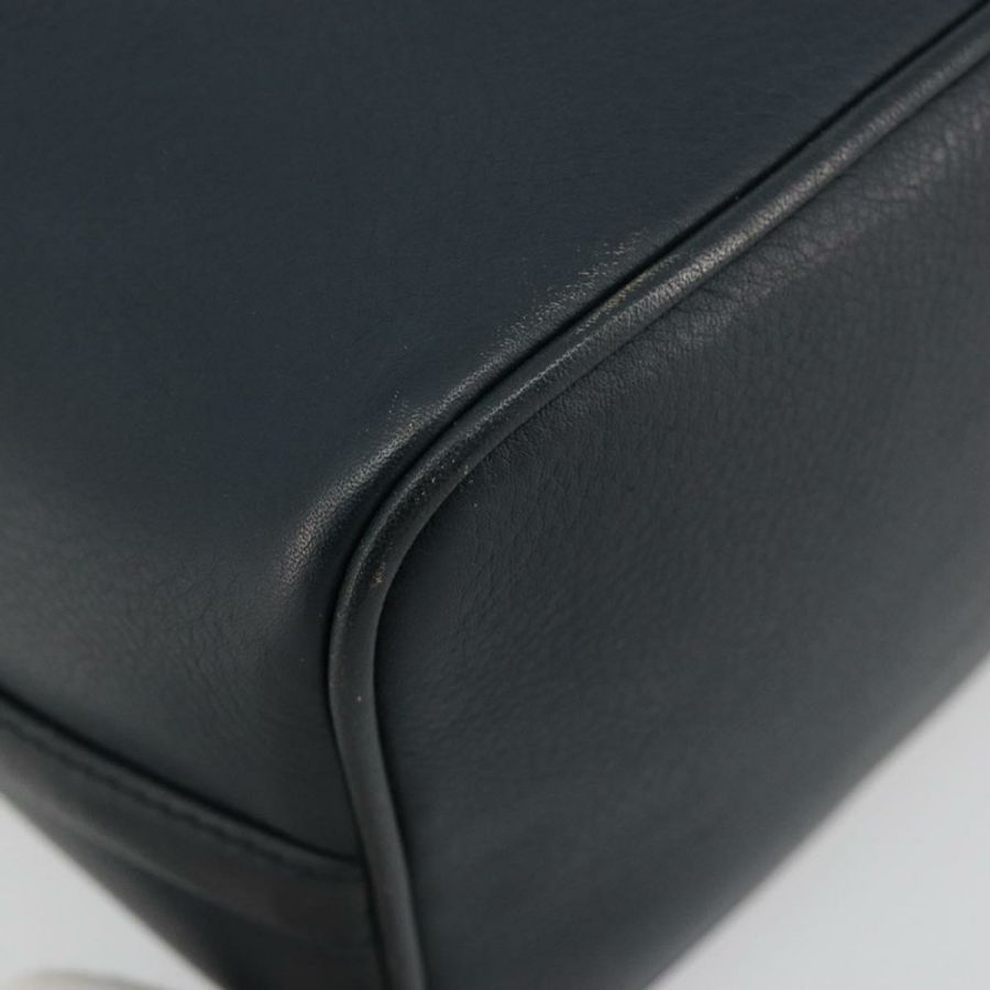 【日本直送】Christian Dior Vanity 手提包,真皮,海軍藍,金色,正品,貨號 182020A-15