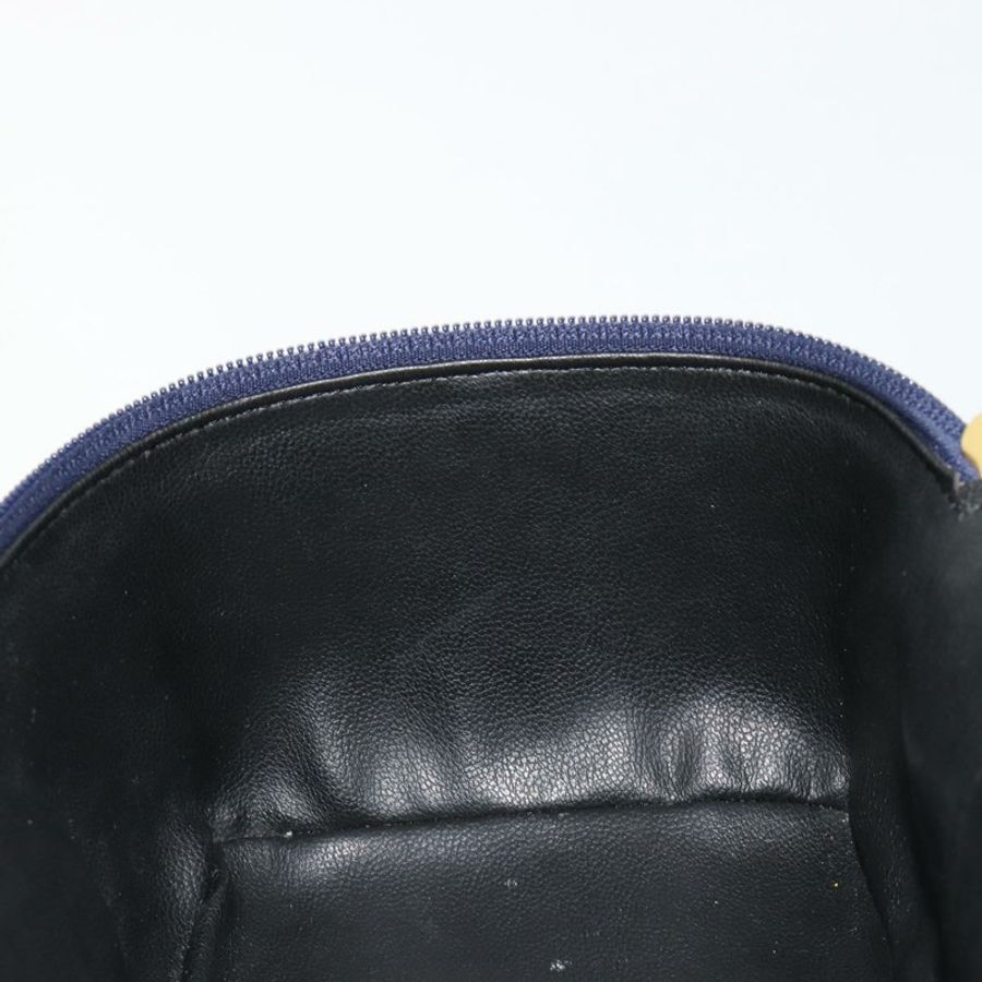 【日本直送】Christian Dior Vanity 手提包,真皮,海軍藍,金色,正品,貨號 182020A-19