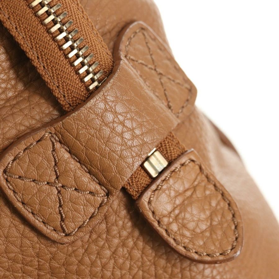 【日本直送】CELINE Luggage Micro Shopper 手提包,米色金色皮革,正品 am11775V-19