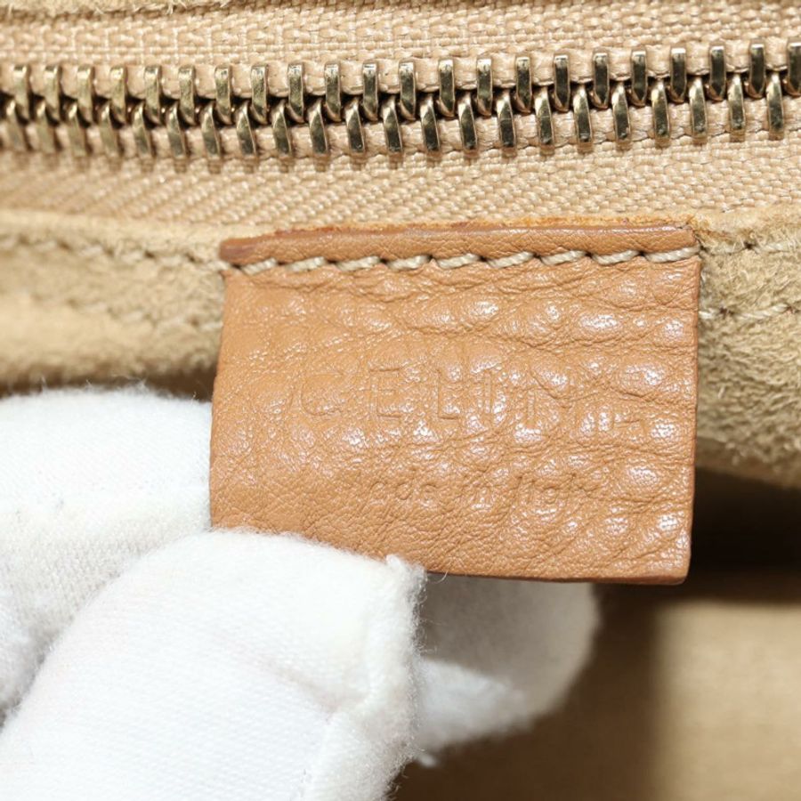 【日本直送】CELINE Luggage Micro Shopper 手提包,米色金色皮革,正品 am11775V-21