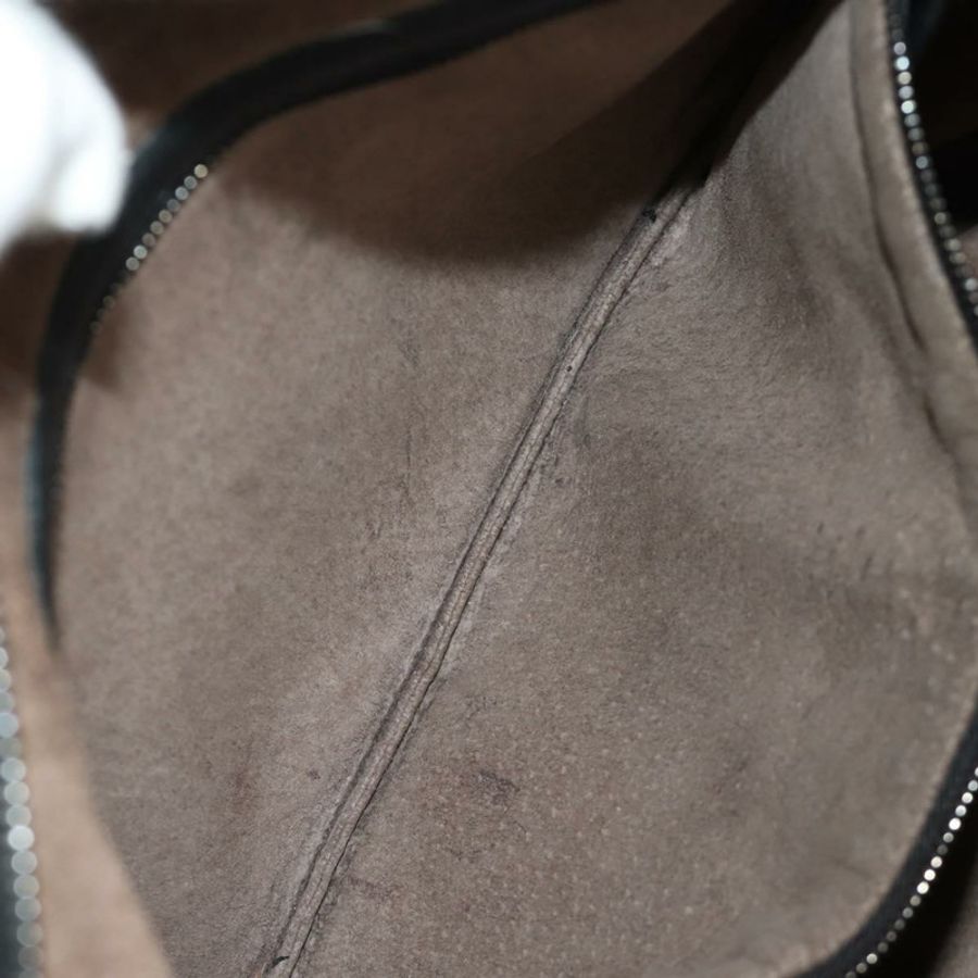 【日本直送】BOTTEGAVENETA INTRECCIATO Hobo Bag 皮革 黑色 金色 115654 Auth 185094SAM-24