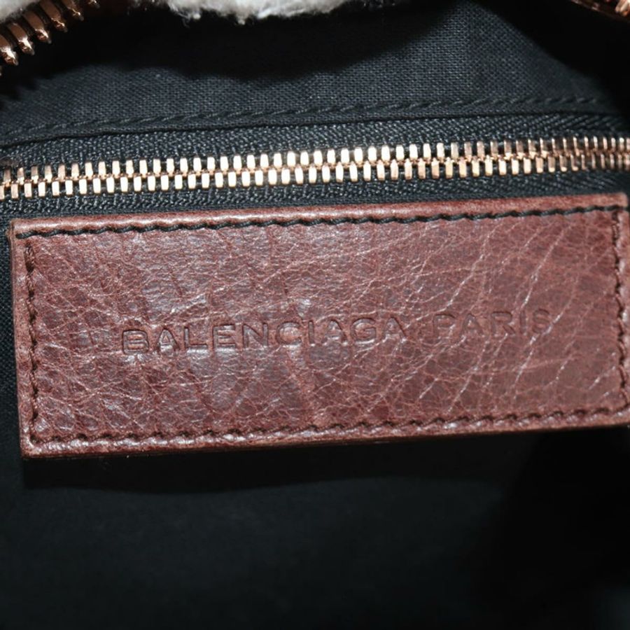 【日本直送】BALENCIAGA The Giant Part-Time Bag 皮革雙肩包 棕色/金色 173082 正品 185300SM-23