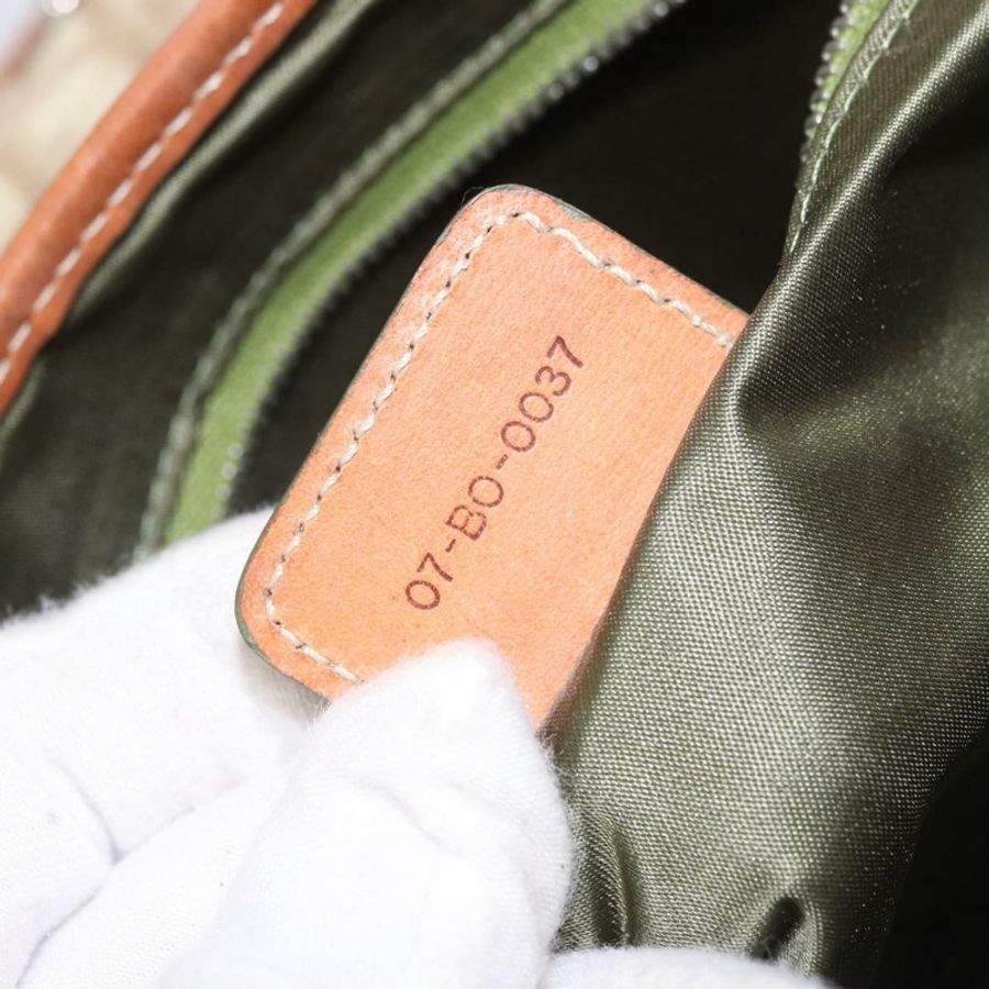 【日本直送】Christian Dior Trotter帆布浪漫手提包 PVC 米色銀色 正品 185730SAV-11