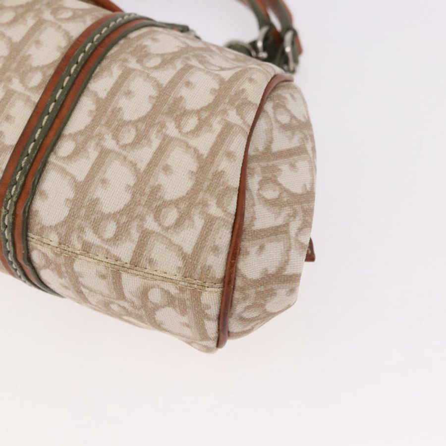 【日本直送】Christian Dior Trotter帆布浪漫手提包 PVC 米色銀色 正品 185730SAV-14