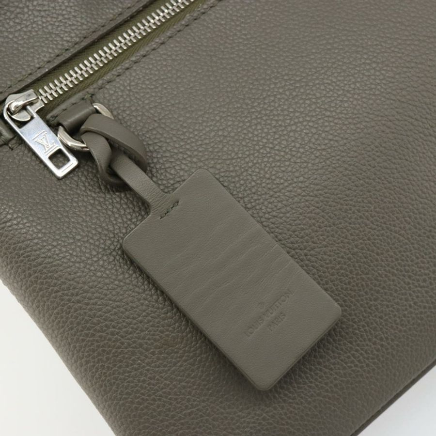 【日本直送】路易威登 Takeoff 手拿包 皮革 灰色 M81735 LV 正品 186227M-16