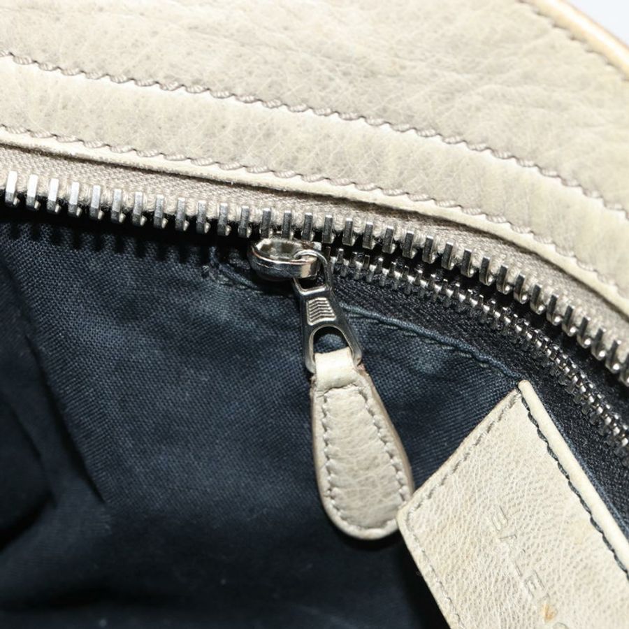 【日本直送】BALENCIAGA Giant City Bag 皮革 2way Gray Silver 204529 Auth yk20579SAV-25