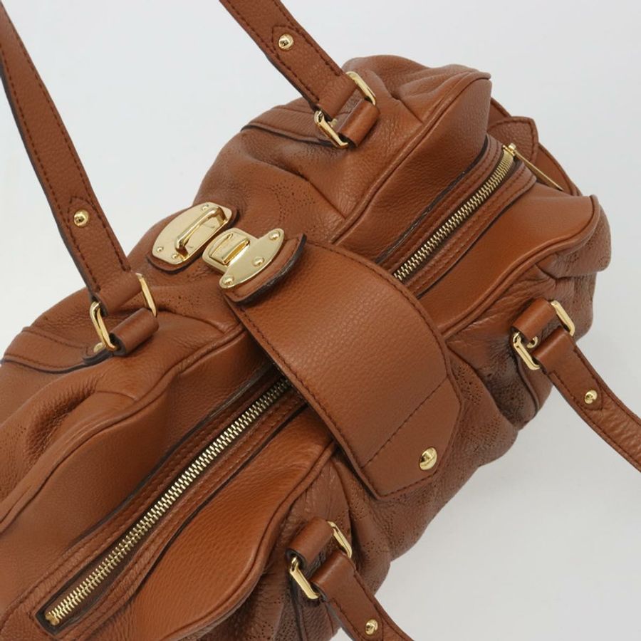 【日本直送】路易威登 Mahina Runner PM 手提包，棕色皮革，貨號 M97052，LV 正品 am11933V-5