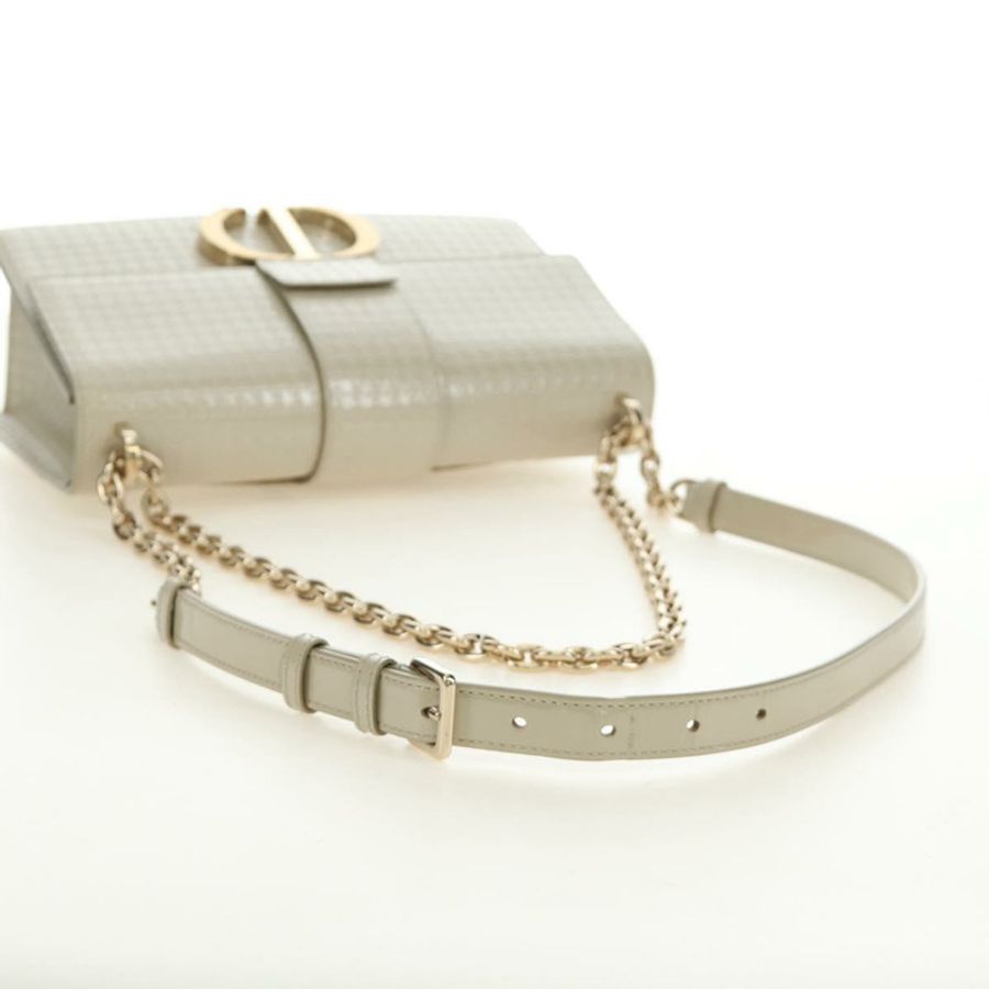 【日本直送】Christian Dior Montaigne 鏈條包 漆皮 米色 金 正品 ar13976V-6