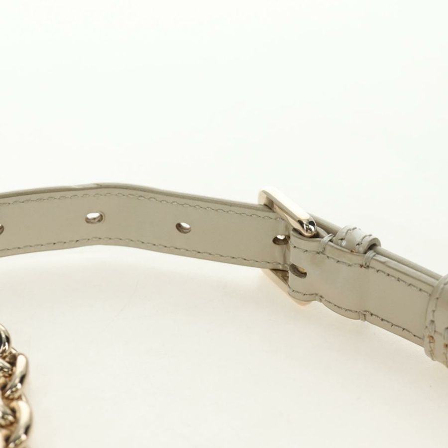 【日本直送】Christian Dior Montaigne 鏈條包 漆皮 米色 金 正品 ar13976V-14