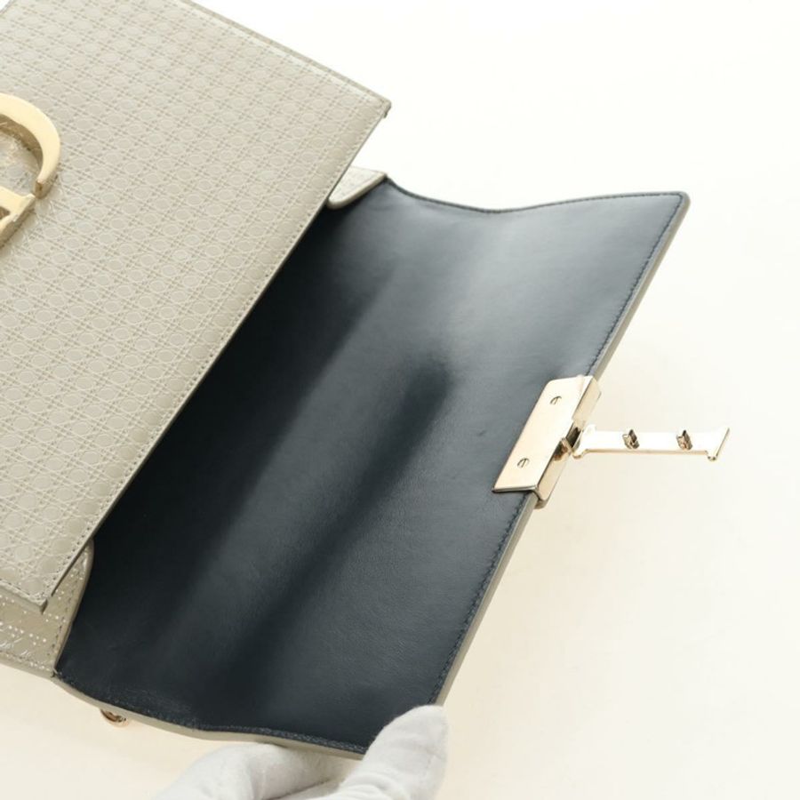 【日本直送】Christian Dior Montaigne 鏈條包 漆皮 米色 金 正品 ar13976V-19