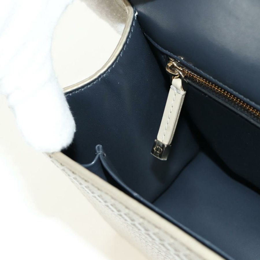 【日本直送】Christian Dior Montaigne 鏈條包 漆皮 米色 金 正品 ar13976V-23
