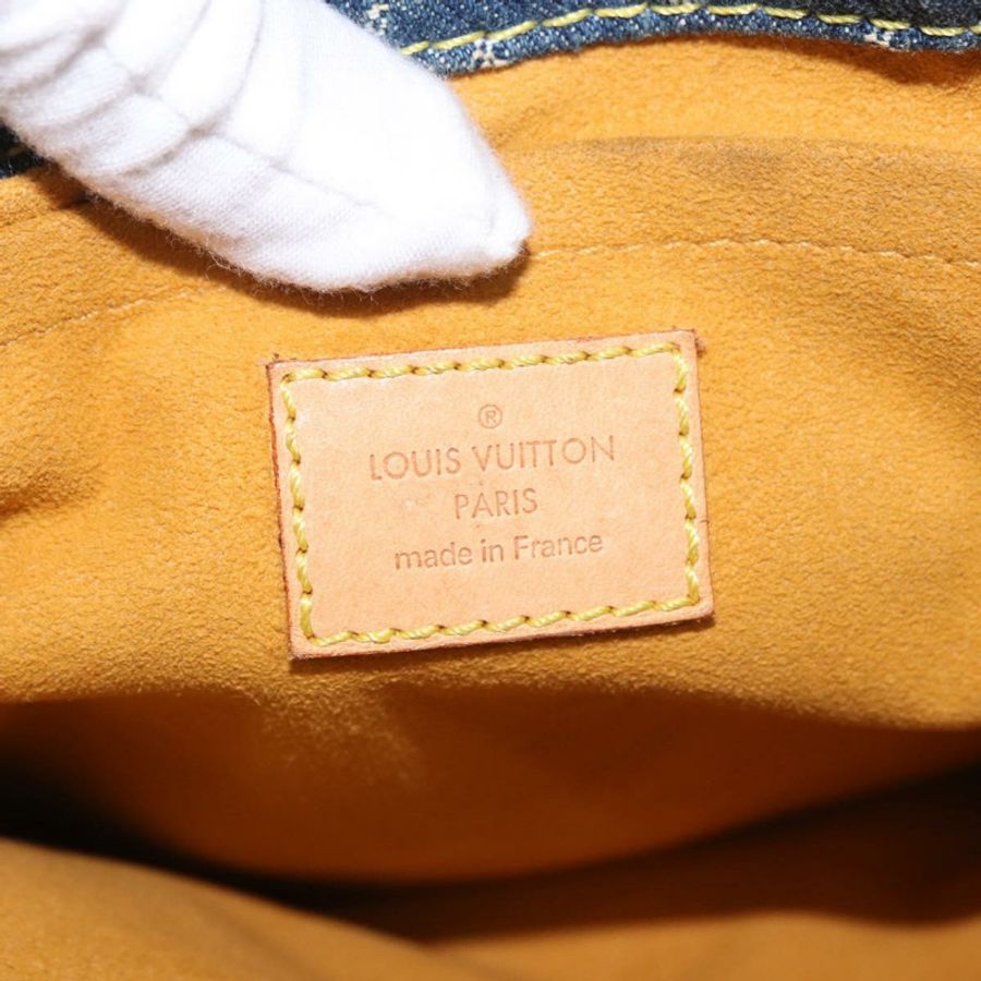 【日本直送】路易威登 Monogram Denim 平底購物手提包 藍色 M95018 LV 正品 190156SAV-17