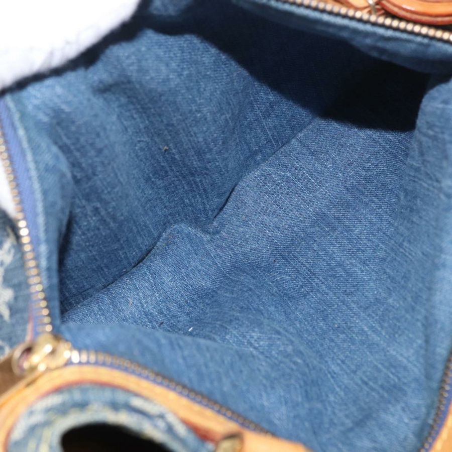 【日本直送】路易威登 Monogram Denim 平底購物手提包 藍色 M95018 LV 正品 190156SAV-24