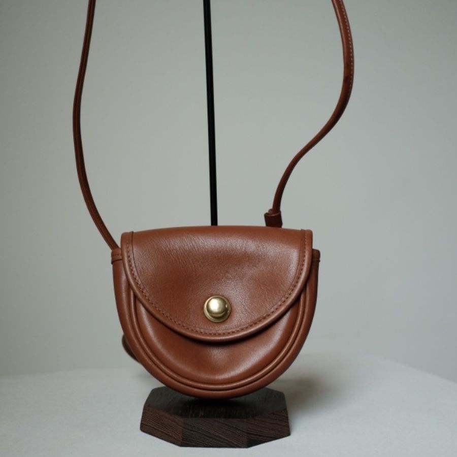 COACH Vintage 1980s 經典絕版美製 焦糖琥珀棕馬鞍斜背包-2