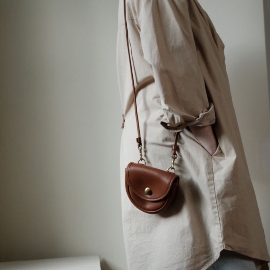 COACH Vintage 1980s 經典絕版美製 焦糖琥珀棕馬鞍斜背包-11