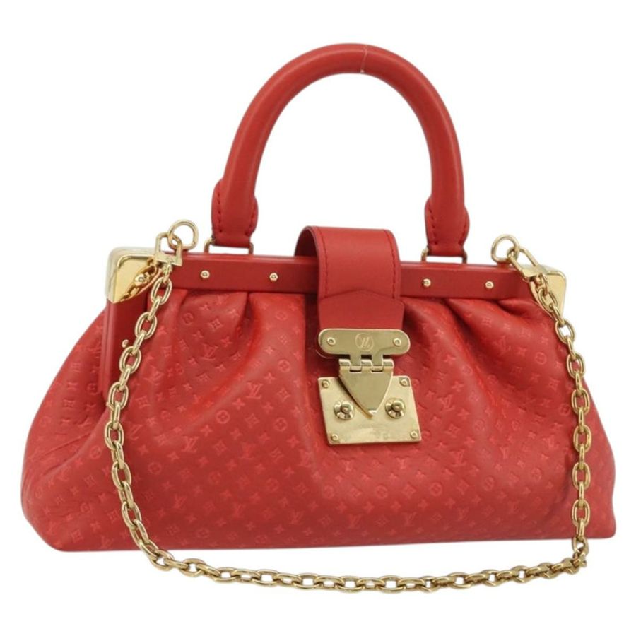 【日本直送】路易威登 (LOUIS VUITTON) Nanogram Monogram 手拿包 紅色 M22327 LV Auth ka5104SM-0