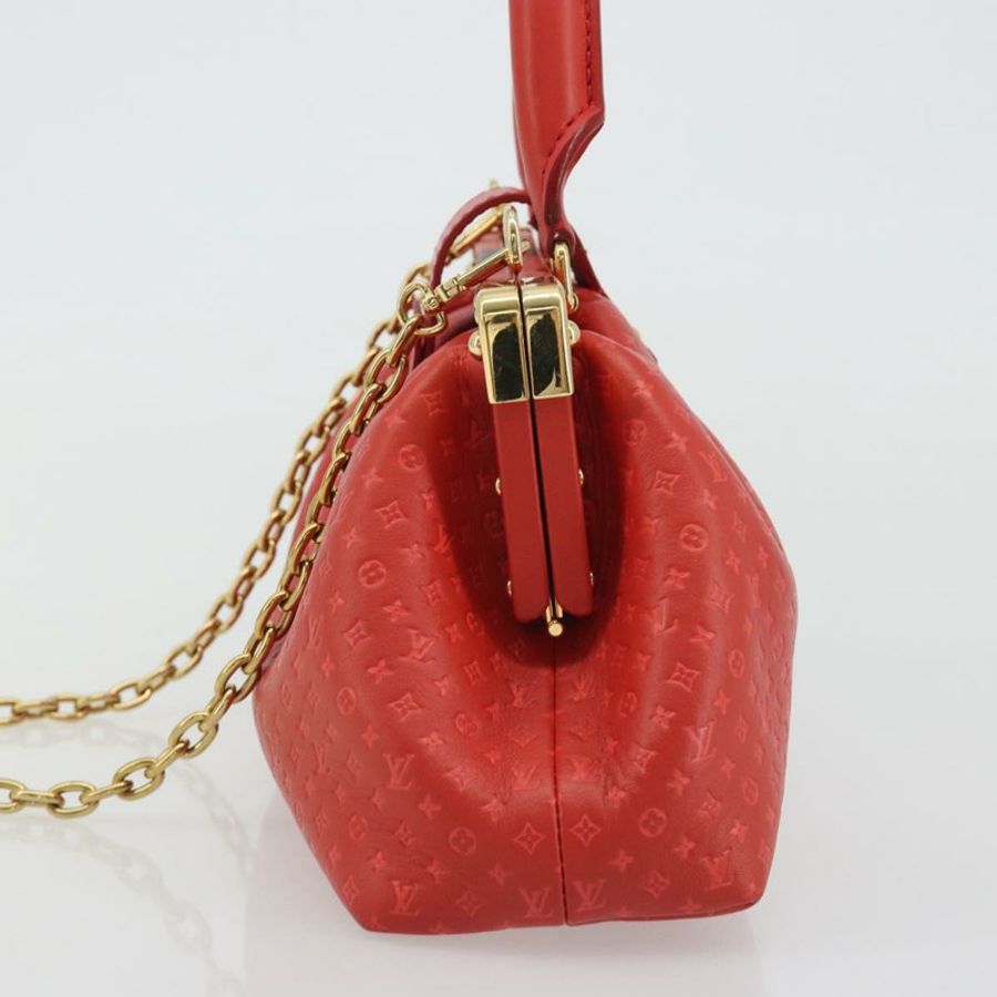 【日本直送】路易威登 (LOUIS VUITTON) Nanogram Monogram 手拿包 紅色 M22327 LV Auth ka5104SM-2