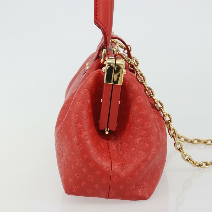 【日本直送】路易威登 (LOUIS VUITTON) Nanogram Monogram 手拿包 紅色 M22327 LV Auth ka5104SM-3