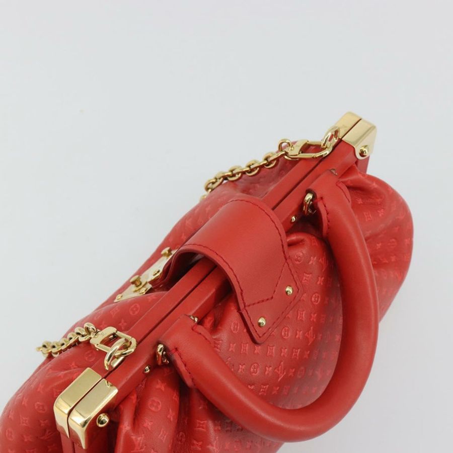 【日本直送】路易威登 (LOUIS VUITTON) Nanogram Monogram 手拿包 紅色 M22327 LV Auth ka5104SM-6