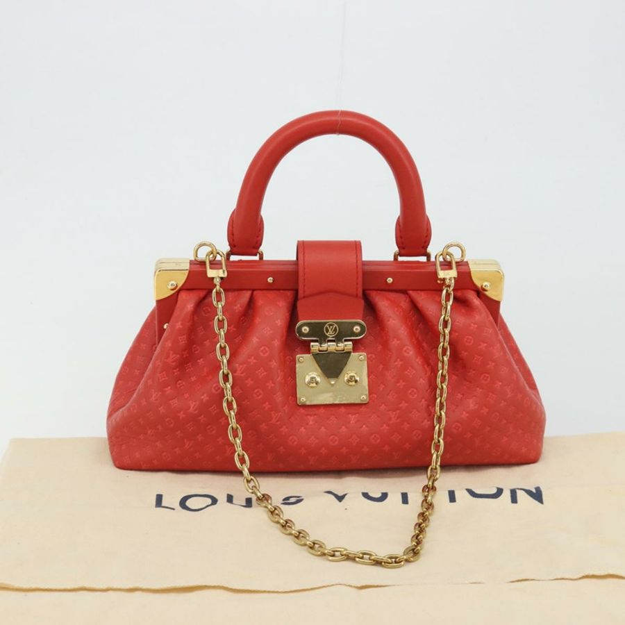 【日本直送】路易威登 (LOUIS VUITTON) Nanogram Monogram 手拿包 紅色 M22327 LV Auth ka5104SM-11
