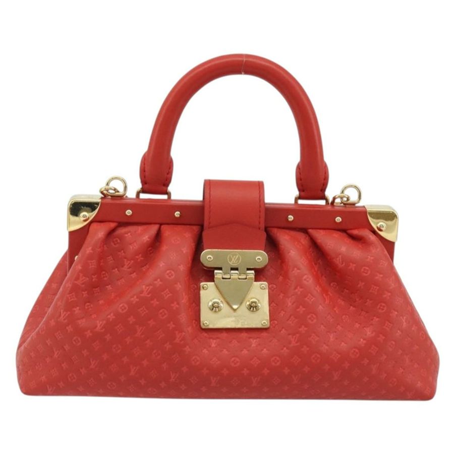 【日本直送】路易威登 (LOUIS VUITTON) Nanogram Monogram 手拿包 紅色 M22327 LV Auth ka5104SM-12