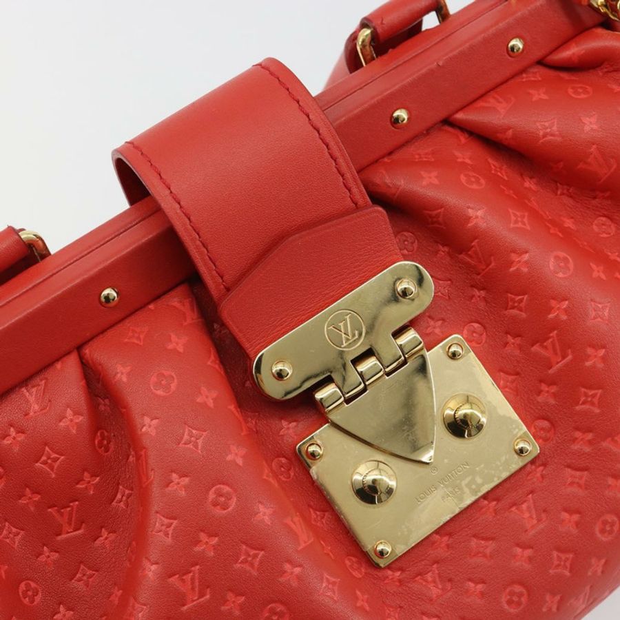 【日本直送】路易威登 (LOUIS VUITTON) Nanogram Monogram 手拿包 紅色 M22327 LV Auth ka5104SM-19