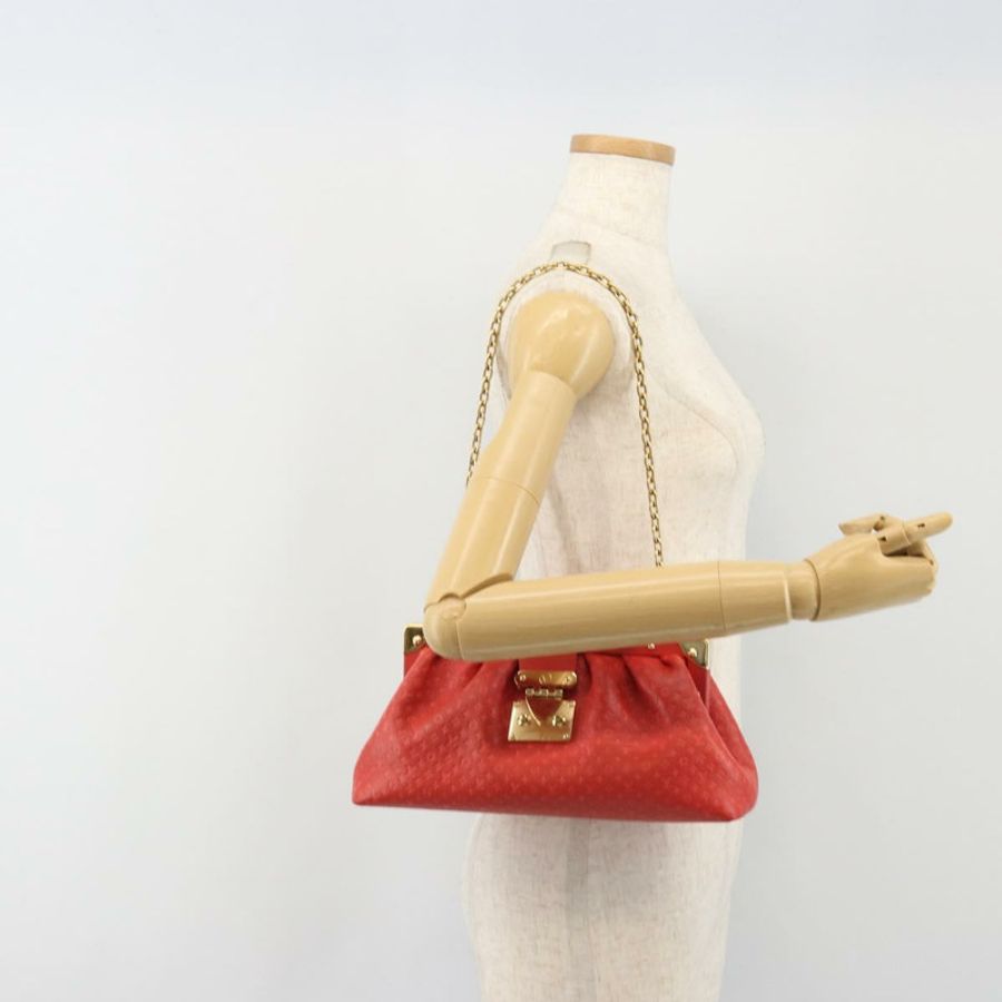 【日本直送】路易威登 (LOUIS VUITTON) Nanogram Monogram 手拿包 紅色 M22327 LV Auth ka5104SM-25