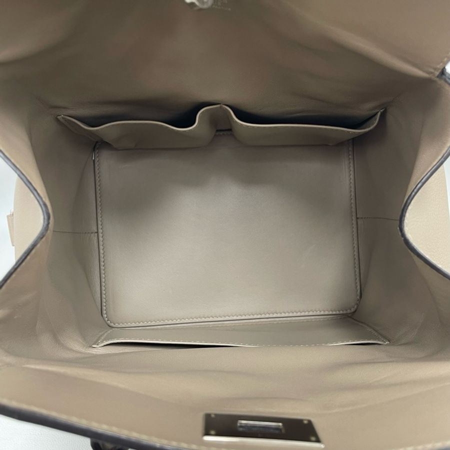 Hermes愛馬仕Toolbox牛奶盒子20 銀河灰銀扣 EC皮-7