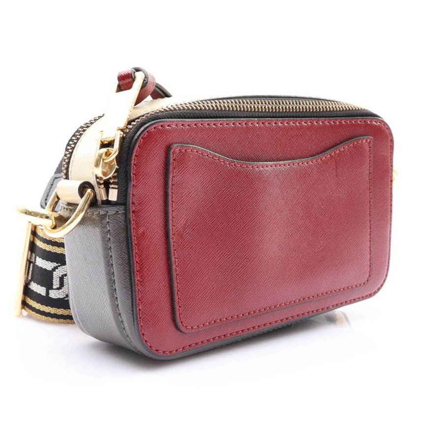 MARC JACOBS 馬克·雅各布斯 The Snapshot 肩背包 紅/灰色 牛皮 M0012007-1
