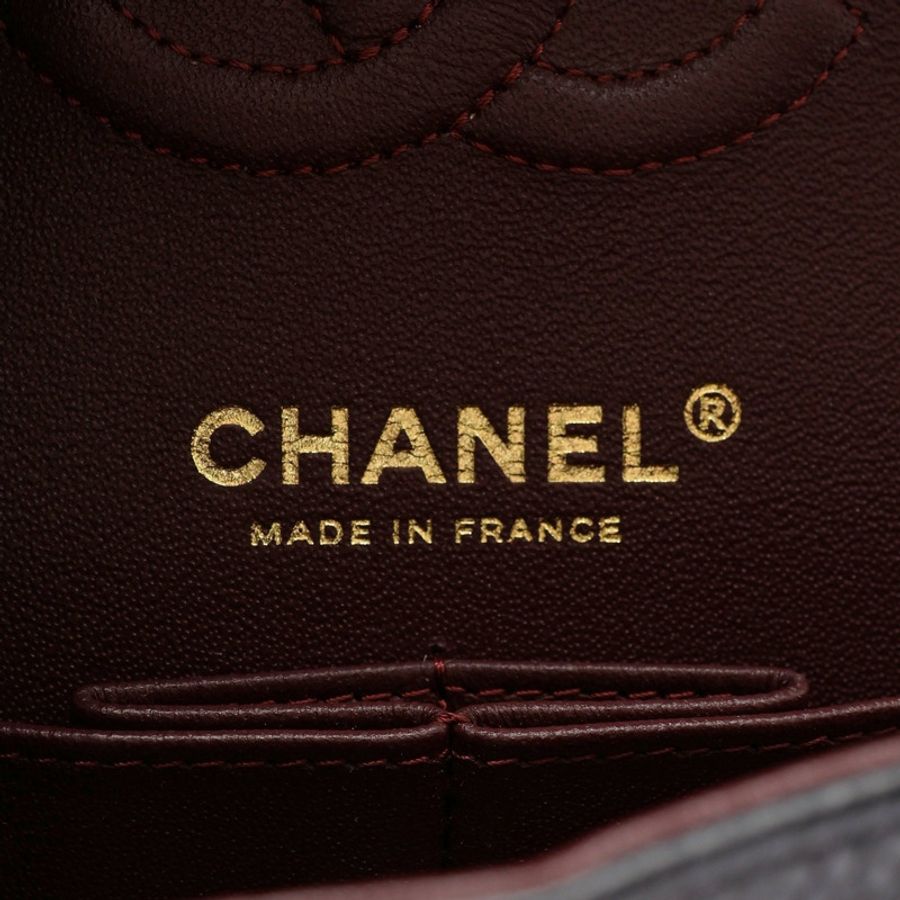 CHANEL 香奈兒 COCO 23 鍊帶肩背包 黑色 荔枝紋牛皮 金扣 A01113 A01113-3