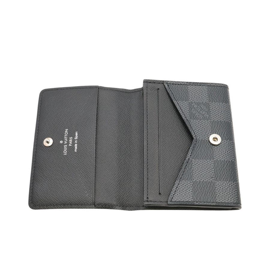 LOUIS VUITTON LV 路易威登 Enveloppe Carte De Visite 名片夾 黑色 棋盤格帆布 N63338-2