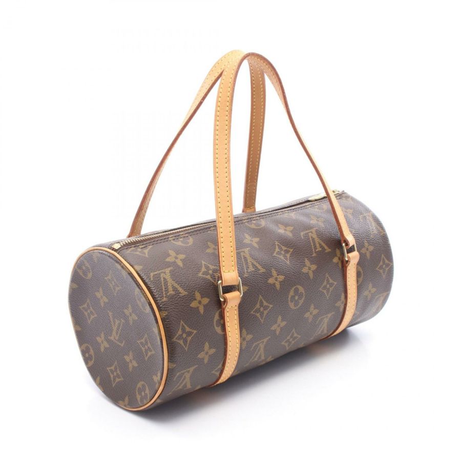 路易威登 Papillon 26 手提包 M51386 Monogram 帆布皮革棕色二手 LV-1