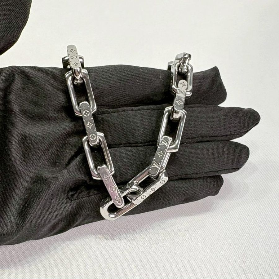 LV Monogram Chain粗鏈條手鍊-4