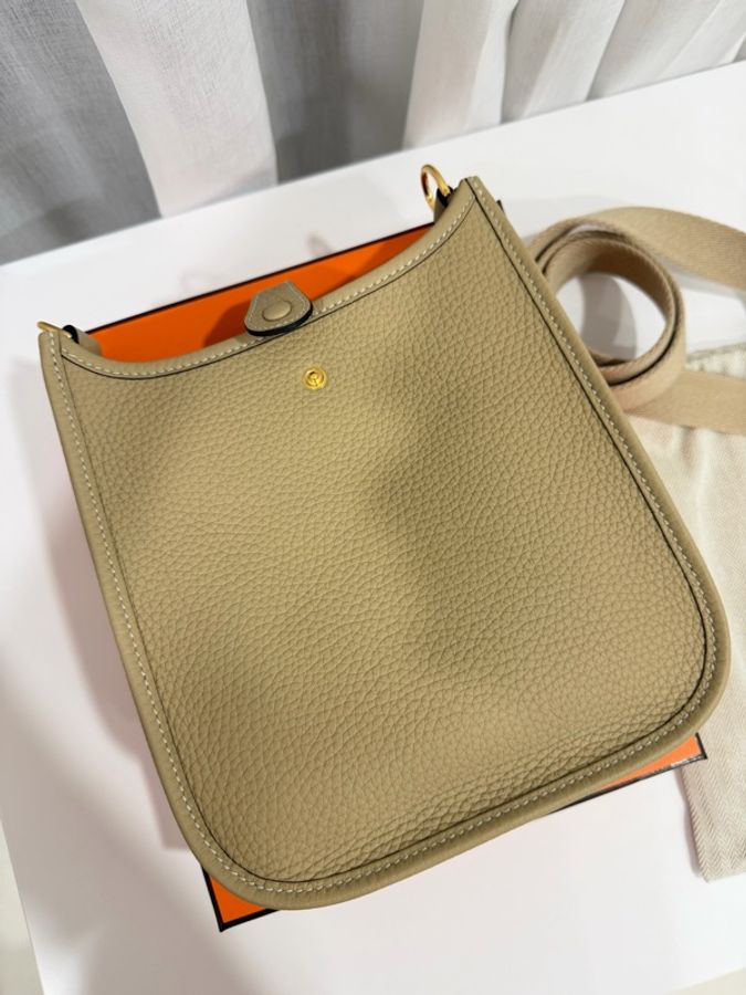 全新Hermes mini evelyne 16/ 二代 /風衣灰-4