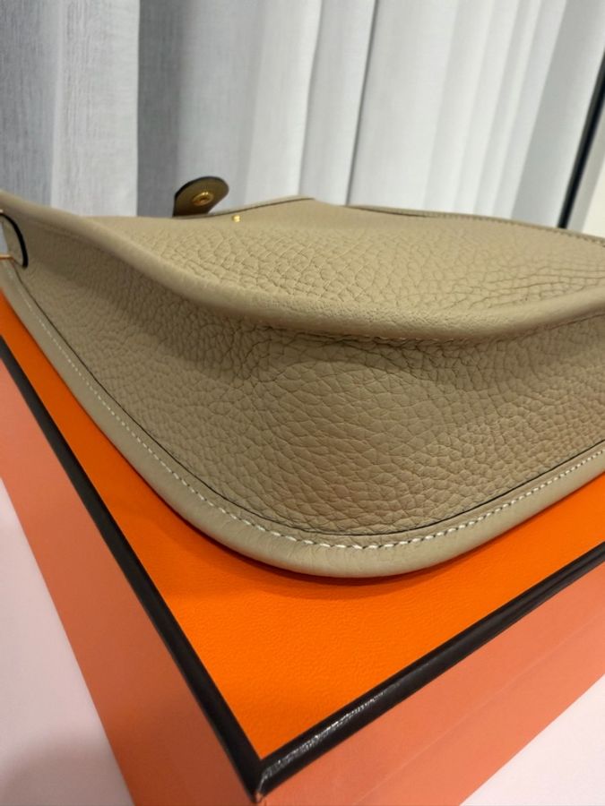 全新Hermes mini evelyne 16/ 二代 /風衣灰-5