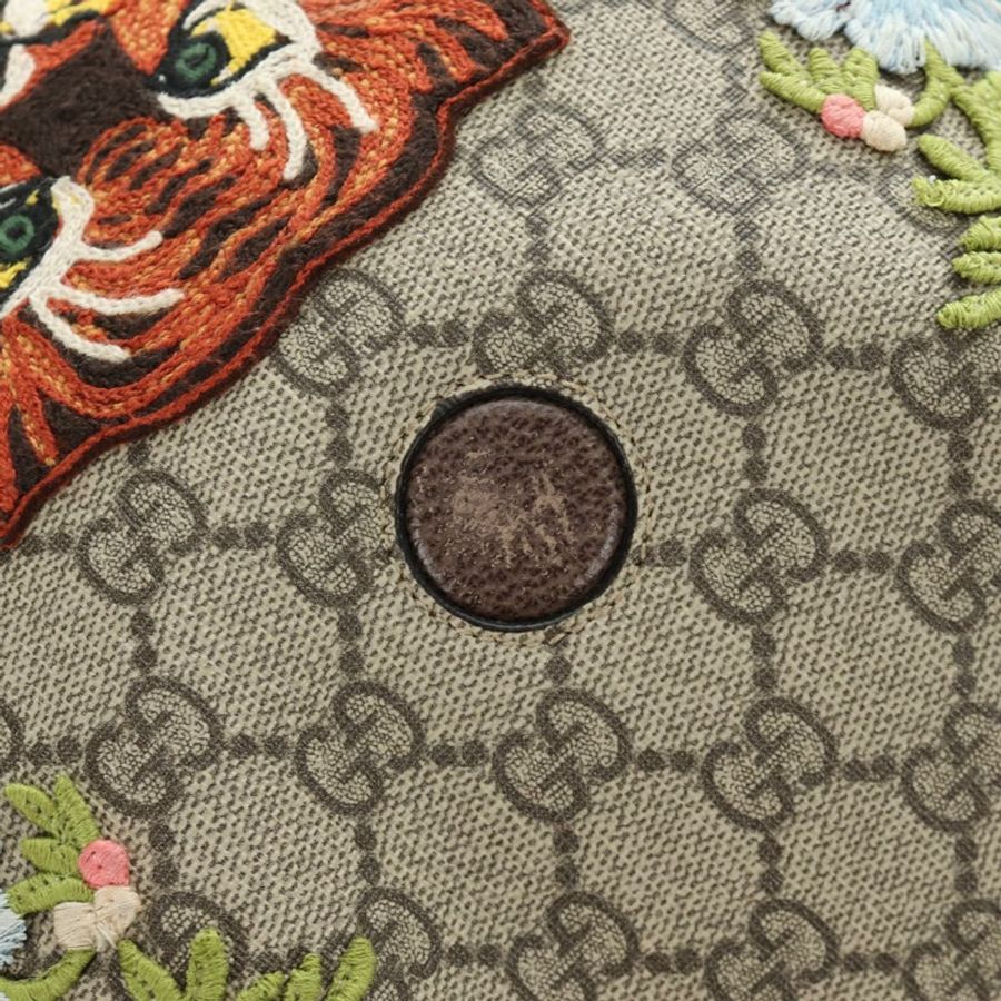 【日本直送】GUCCI GG Supreme Dionysus Web Sherry Line Bag PVC Beige 446687 Auth 184731SAM-9